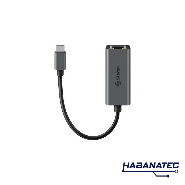 Adaptador USB C a Gigabit Ethernet Steren Adaptador USB C a Gigabit Ethernet Steren